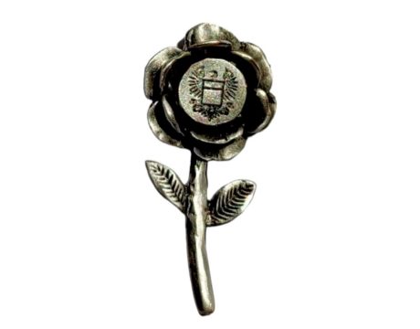 Pin Rosa Plateada--